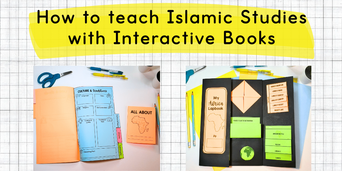 Africa and Islam lapbook, mini book and tab book