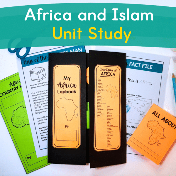 Africa and Islam Unit Study including a lapbook and worksheets