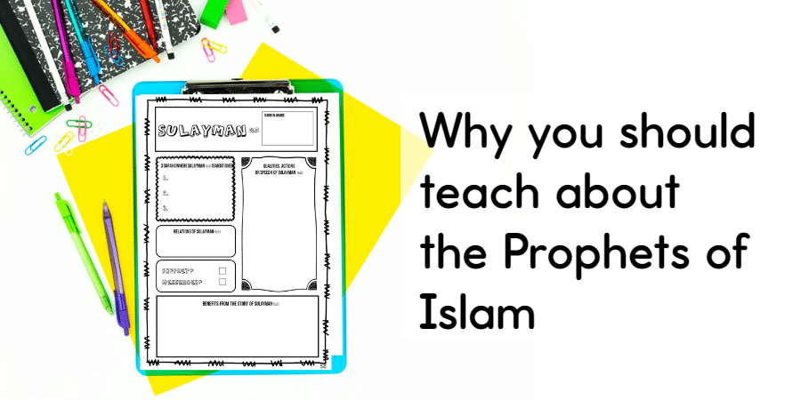 Prophet worksheet on a colourful clipboard
