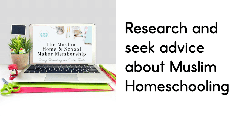 A laptop displaying a Muslim homeschooling membership website