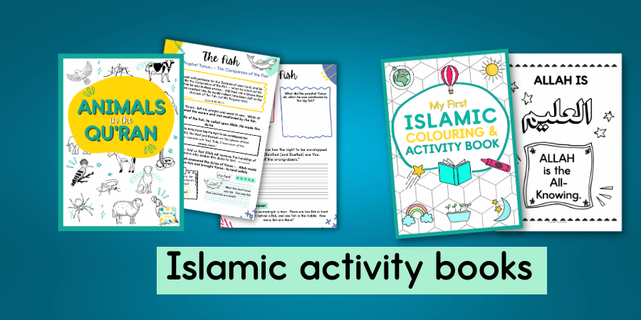 Use Islamic activity books to teach kids about Islam