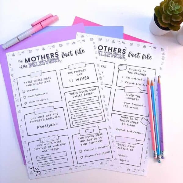 mothers of the believers fact sheets