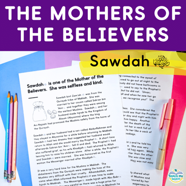 Sawdah biography and worksheet pack