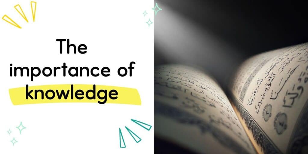 the importance of seeking knowledge and a picture of the Quran