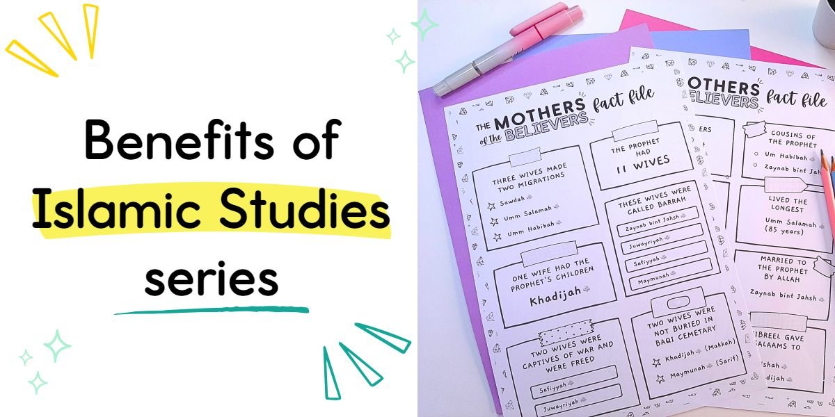 benefits of Islamic studies series showing a Mothers of the Believers review page