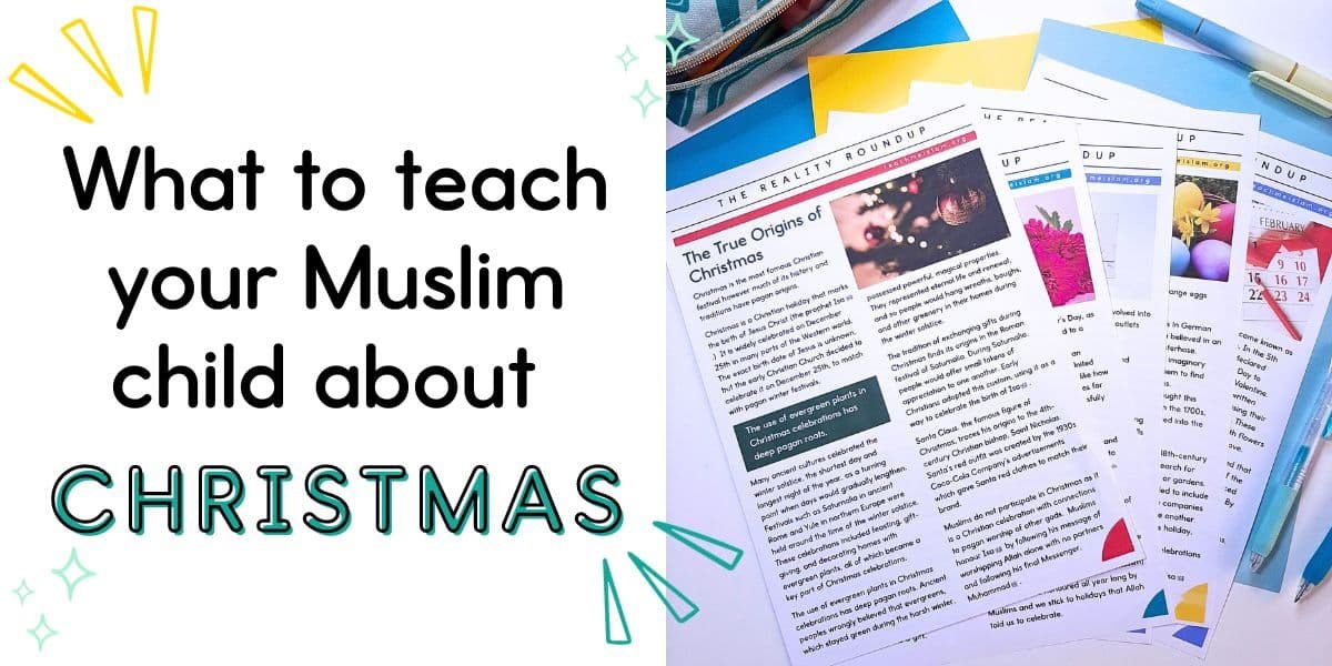 Origins of Christmas reading passage fo rMuslim Kids