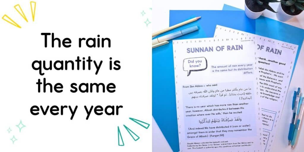 sunnan of rain information sheets