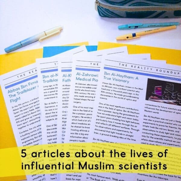 5 reading passages about Muslim scientists